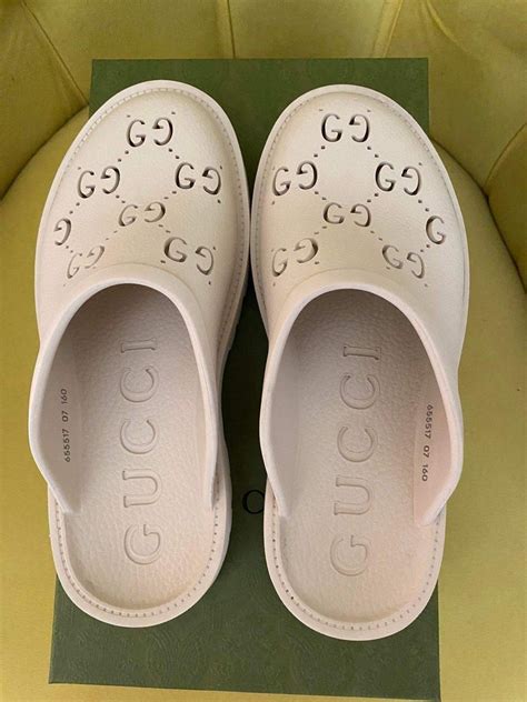 gucci rubber mules men|gucci rubber platform mules.